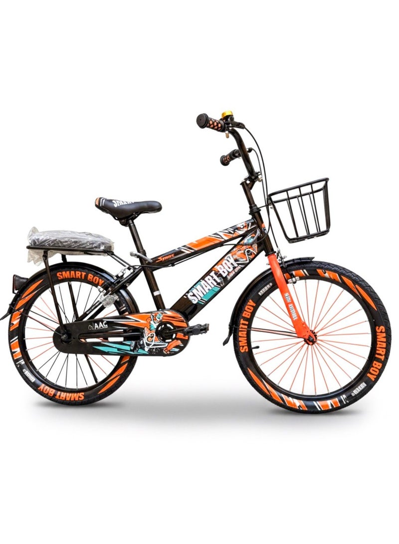 GoodBoy Kids 20 Inch Bicycle – Front Basket, Rear Padded Seat, Chain Guard, Light-Up Training Wheels & Adjustable Quick-Release Seat – For Ages 6–10 Years - Image 3
